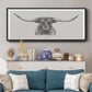 Longhorn Bull - Floater Framed Canvas Print