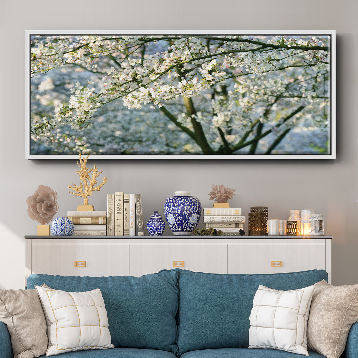 In All Your Glory - Floater Framed Canvas Print
