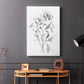 Wild Roses Sketch - Canvas Art Print