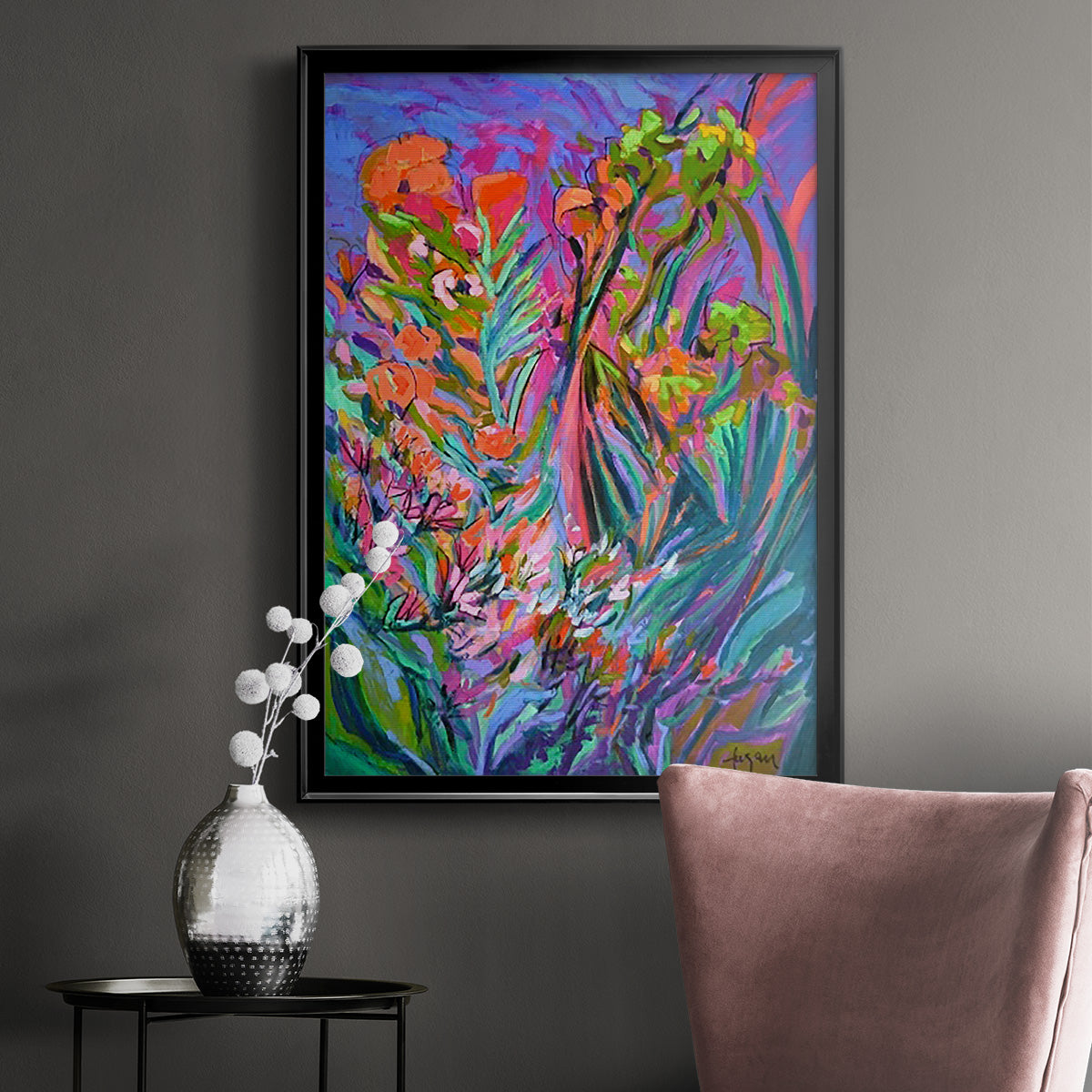 Unfettered Desires II - Modern Framed Canvas Print