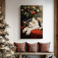 Candlelit Mistletoe Promise - Canvas Art Print