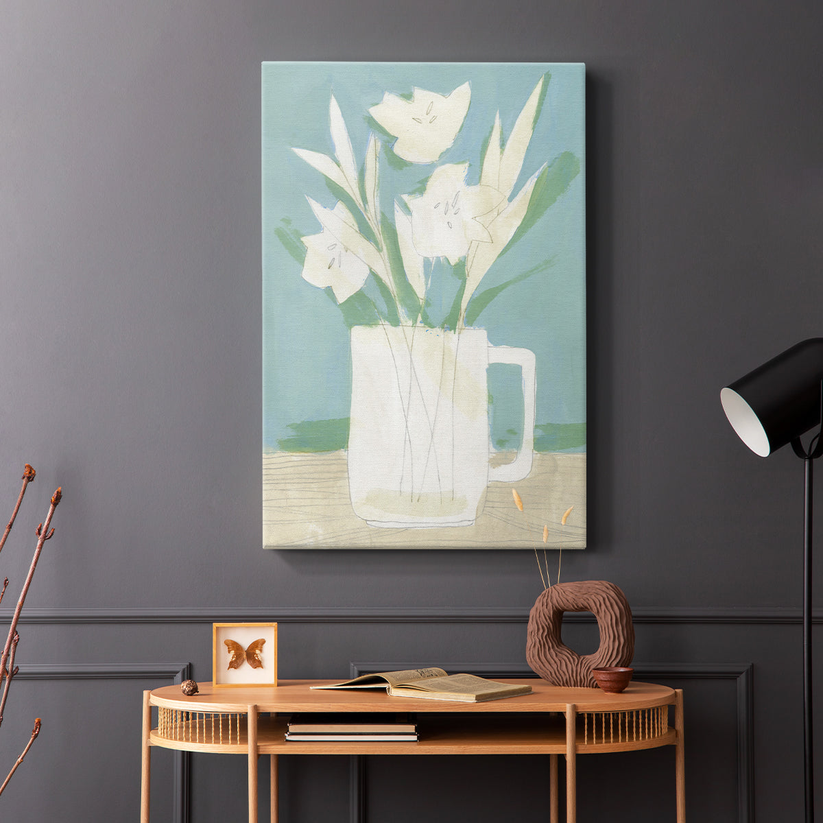 Muted Spring Arrangement III - Canvas Art Print