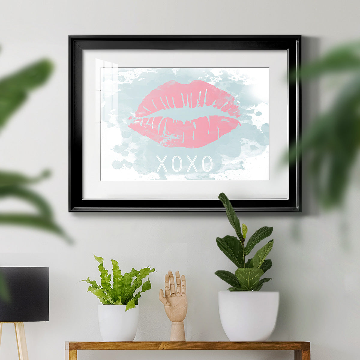 XOXO in Color - Modern Framed Art Print