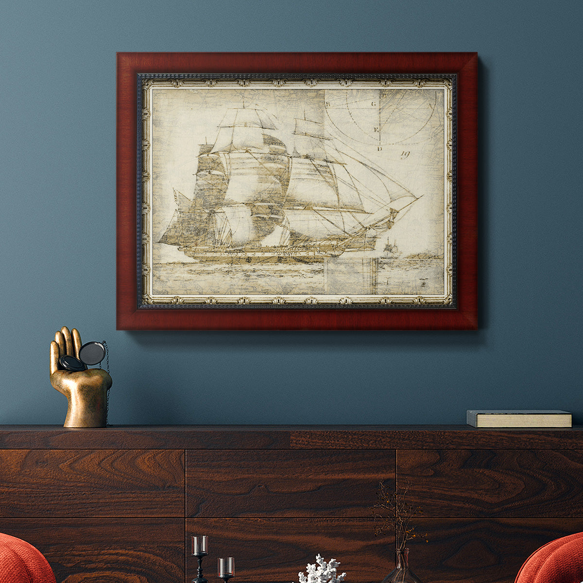 Ghost Ship I Premium Framed Canvas- Ready to Hang