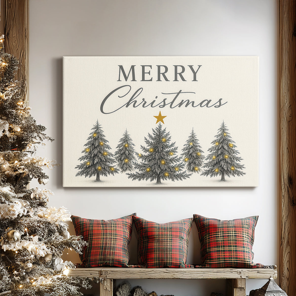 Frostlit Whisper - Canvas Art Print