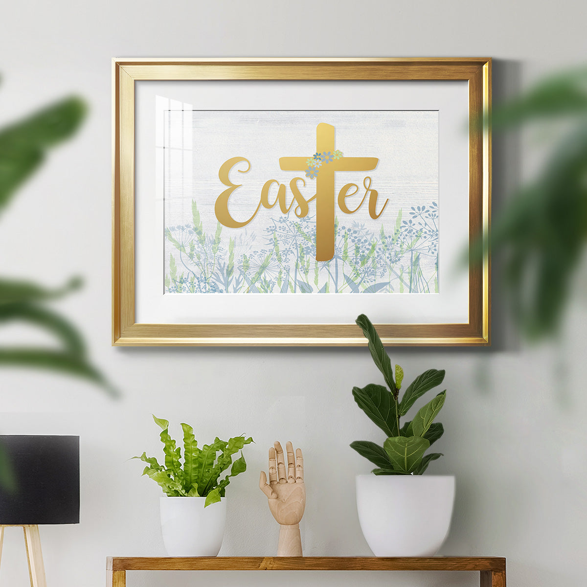 Easter Wildflowers - Modern Framed Art Print