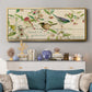 Grateful Thankful Blessed Birds - Floater Framed Canvas Print