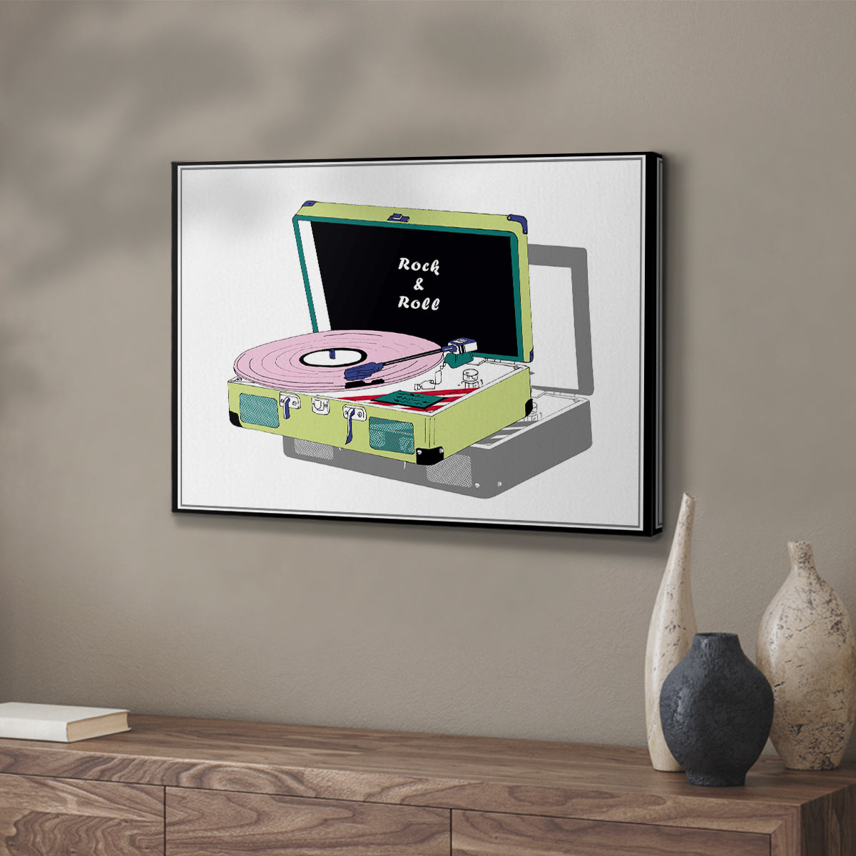 Record Shop II - Canvas Art Print