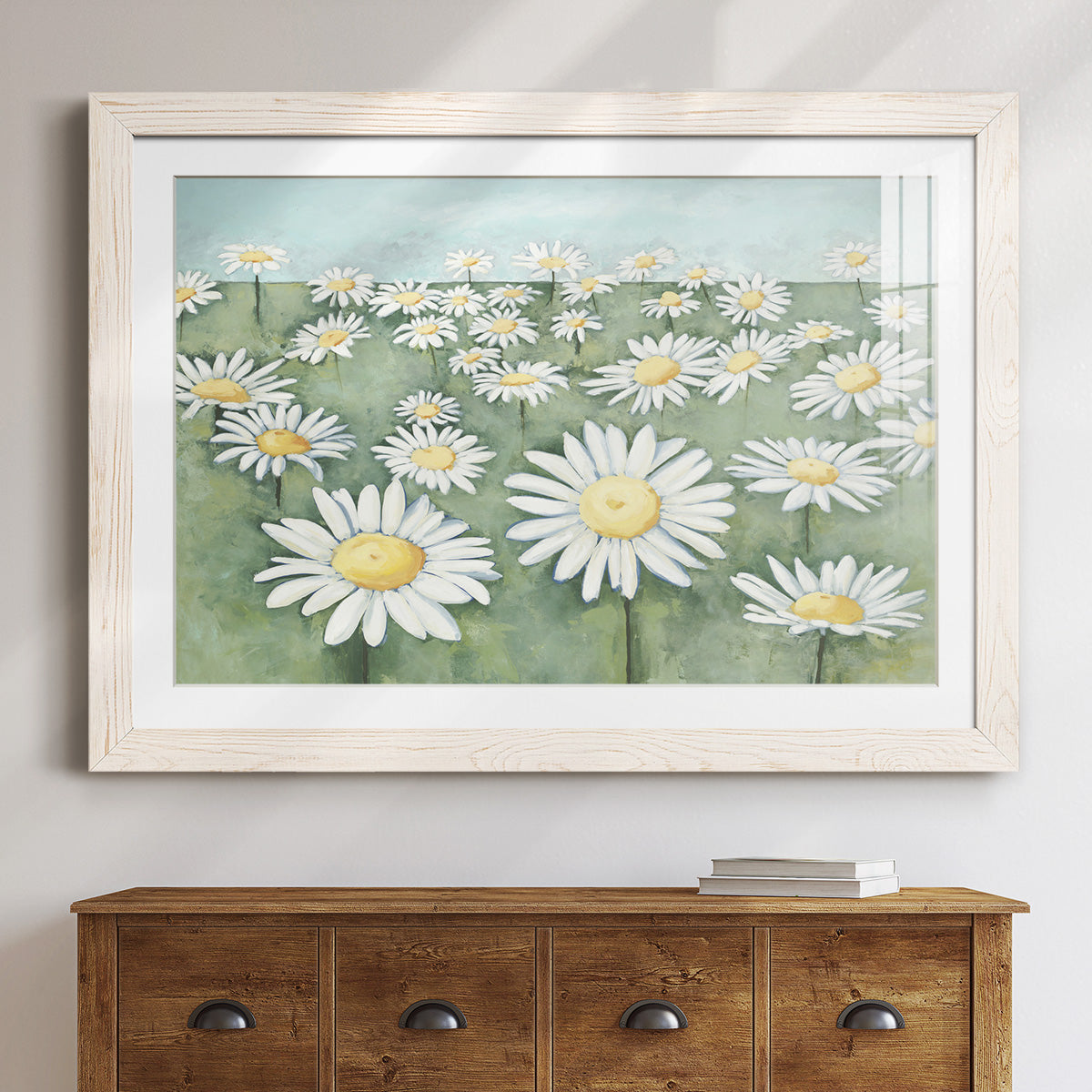 Field of Flowers - Barnwood Framed Art Print