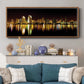 San Diego Skyline - Floater Framed Canvas Print