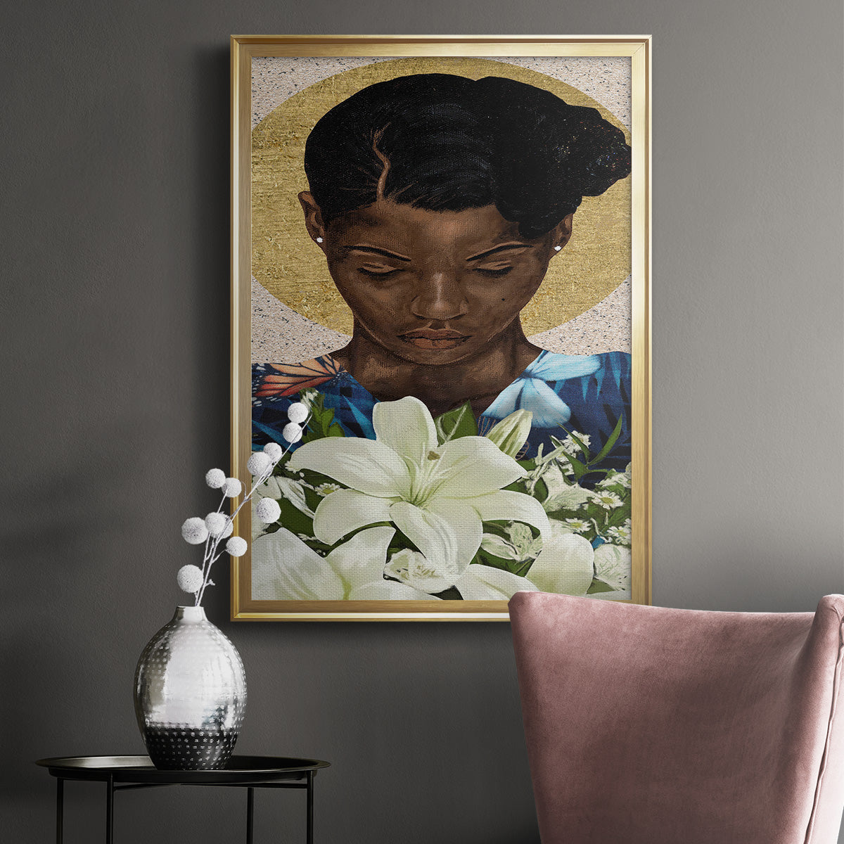 Meditation II - Modern Framed Canvas Print