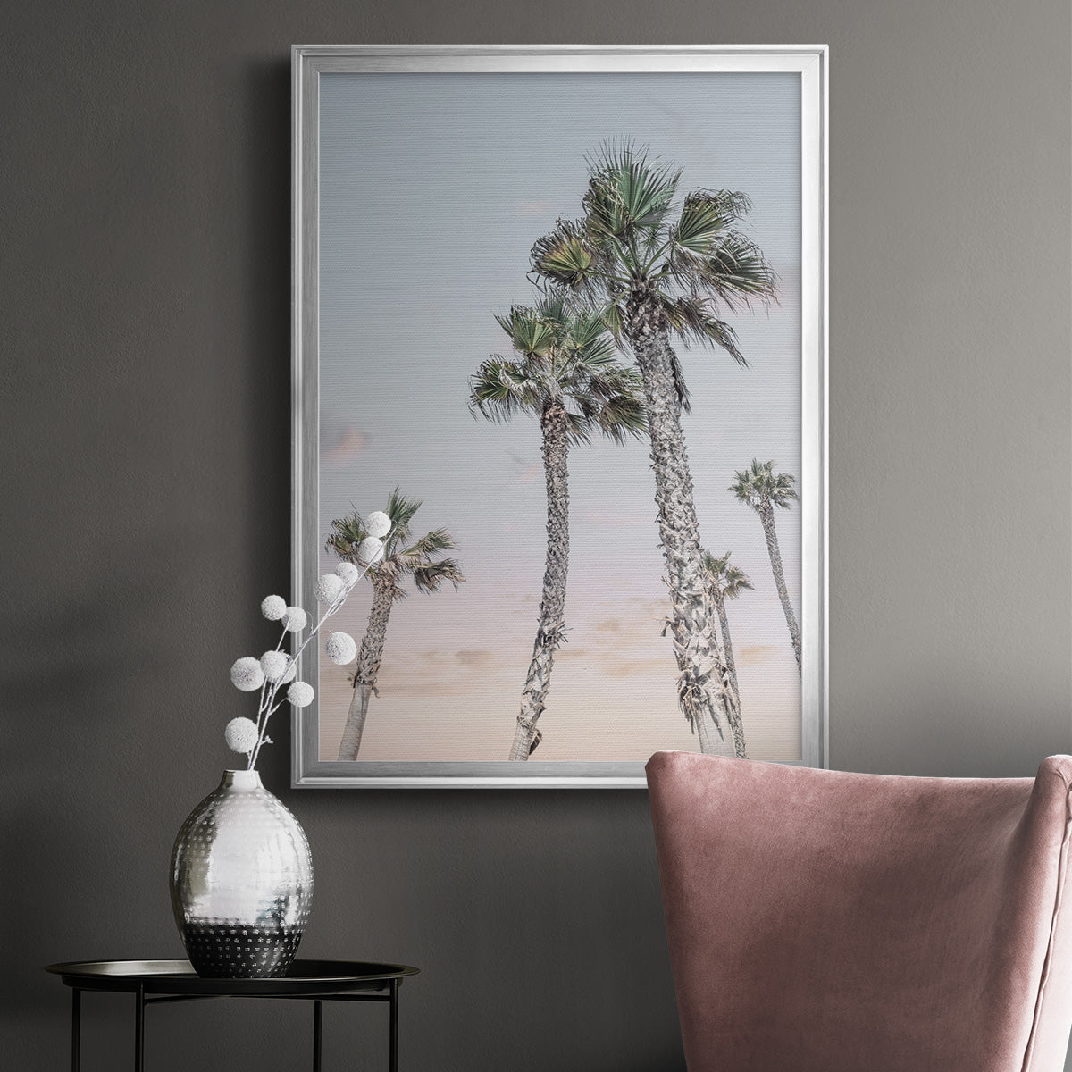 Palms Up - Modern Framed Canvas Print