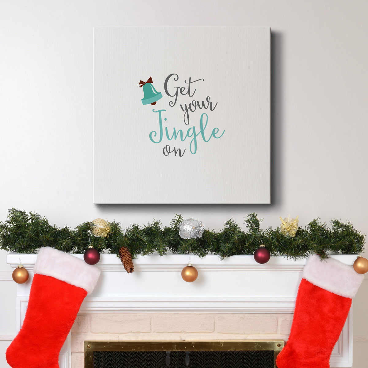 Jingle On-Premium Gallery Wrapped Canvas - Ready to Hang