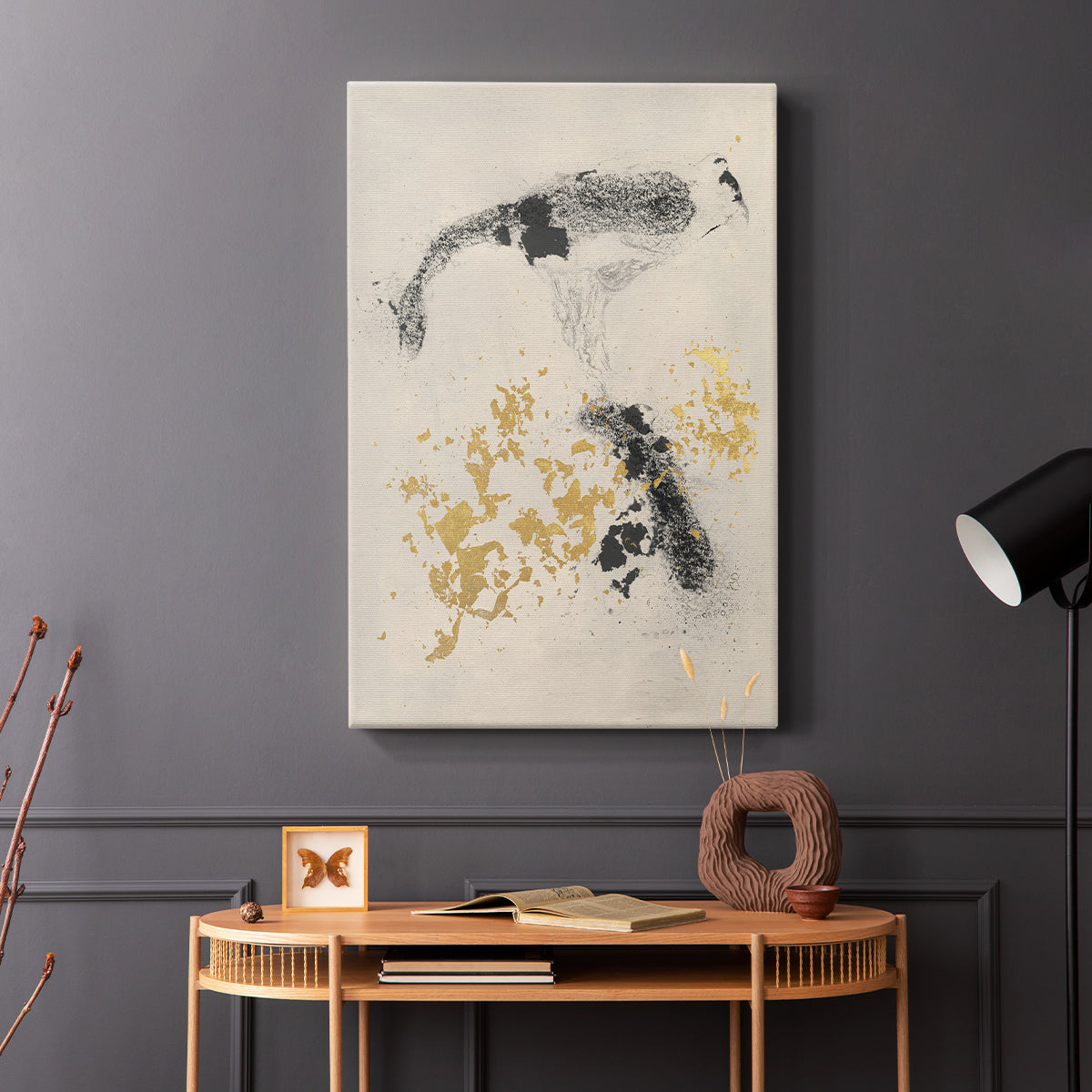 Charcoal Remnants I - Canvas Art Print