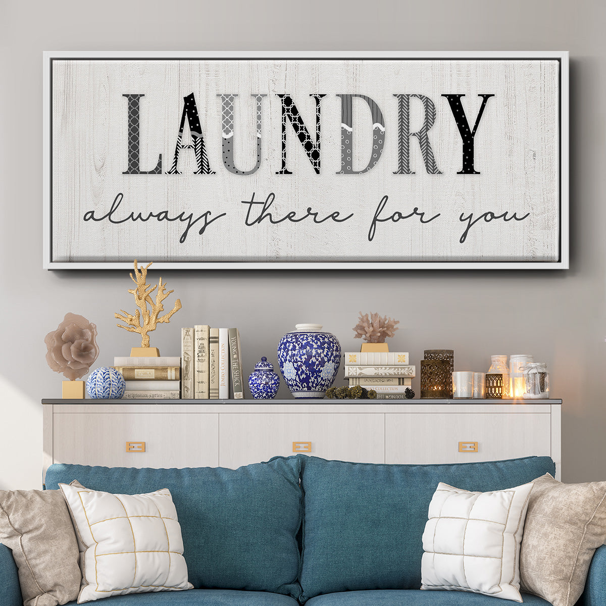 Always There - Floater Framed Canvas Print