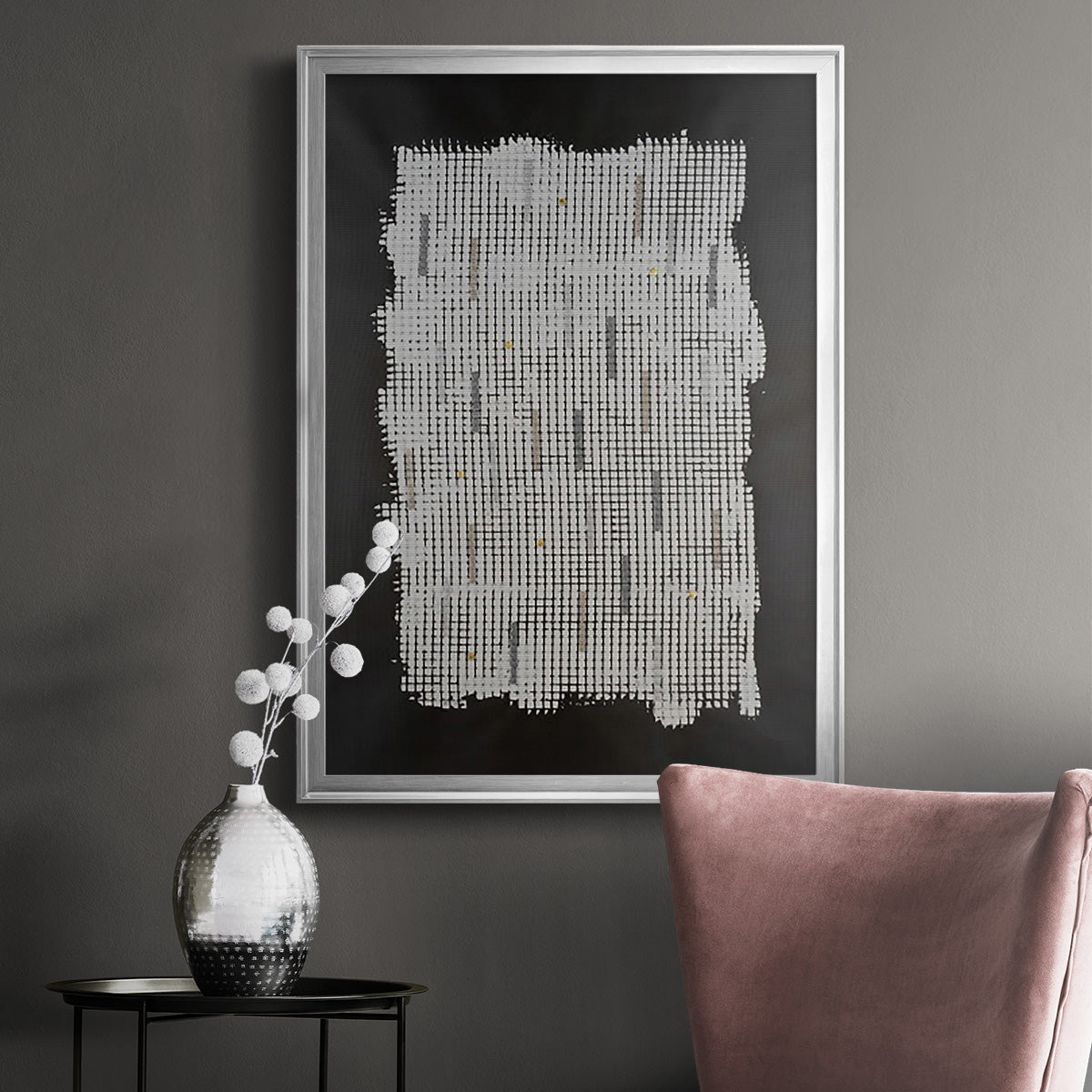 Bits & Bytes II - Modern Framed Canvas Print