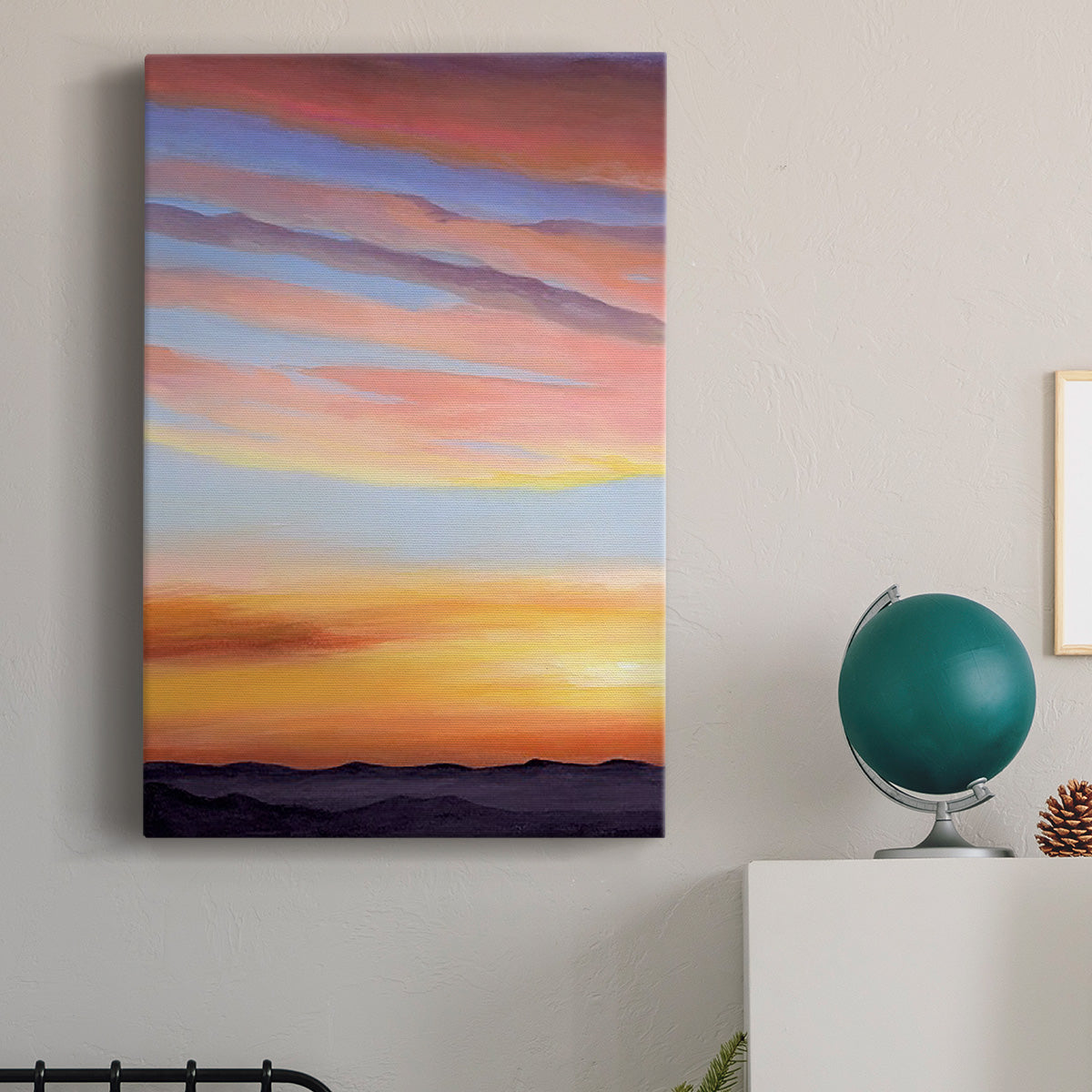 Ignited Dusk I - Canvas Art Print