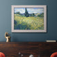 Green Wheat Field with Cypress - Ornate Framed Canvas Print
