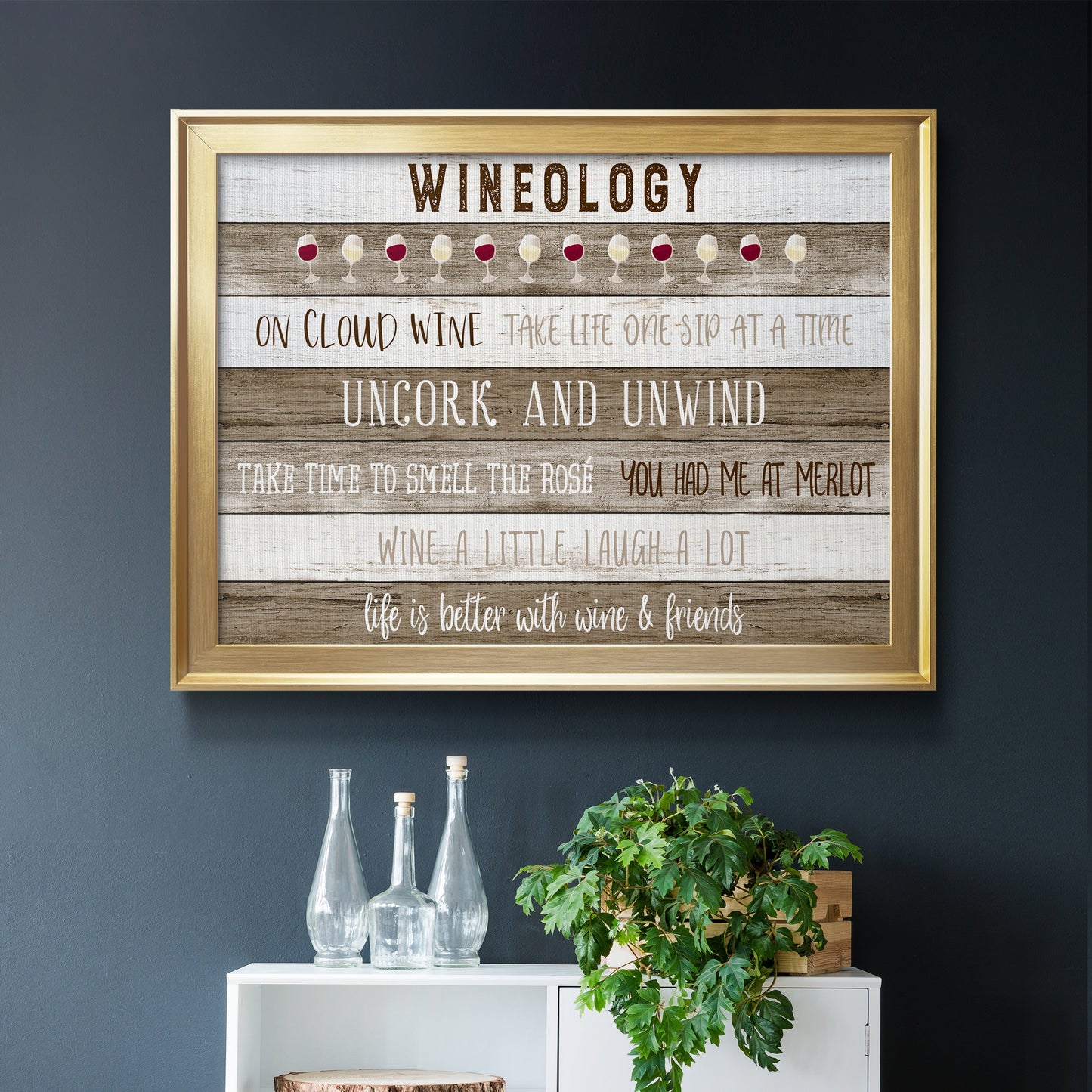 Wineology Premium Classic Framed Canvas - Ready to Hang