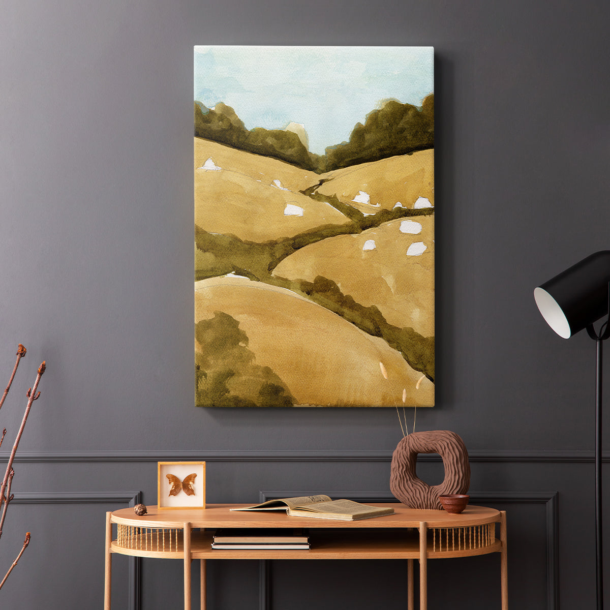 Scattered Sheep I - Canvas Art Print