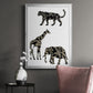 Ornamental Safari Animals III - Modern Framed Canvas Print