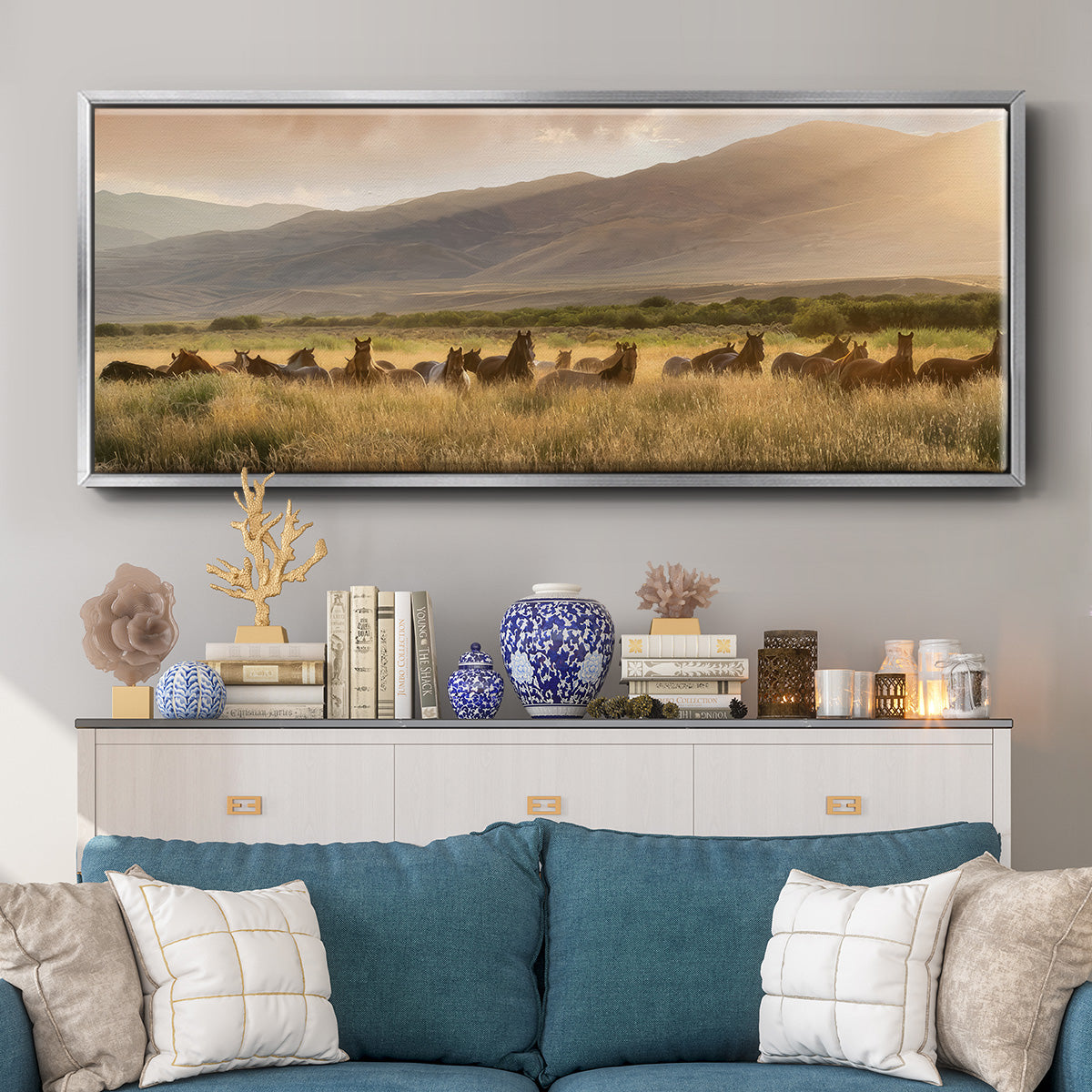 Wild and Free I - Floater Framed Canvas Print