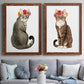 Flower Crown Cats I - Premium Framed Canvas 2 Piece Set - Ready to Hang