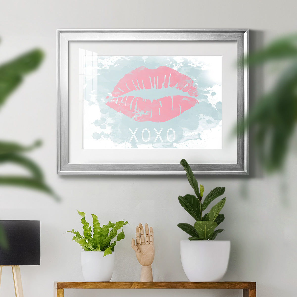 XOXO in Color - Modern Framed Art Print