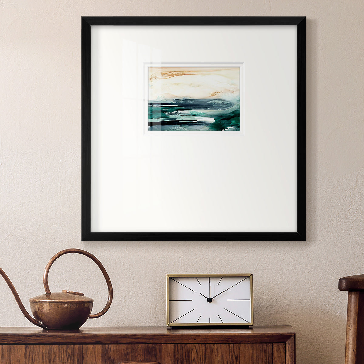 Sea Foam Flow II Premium Framed Print Double Matboard