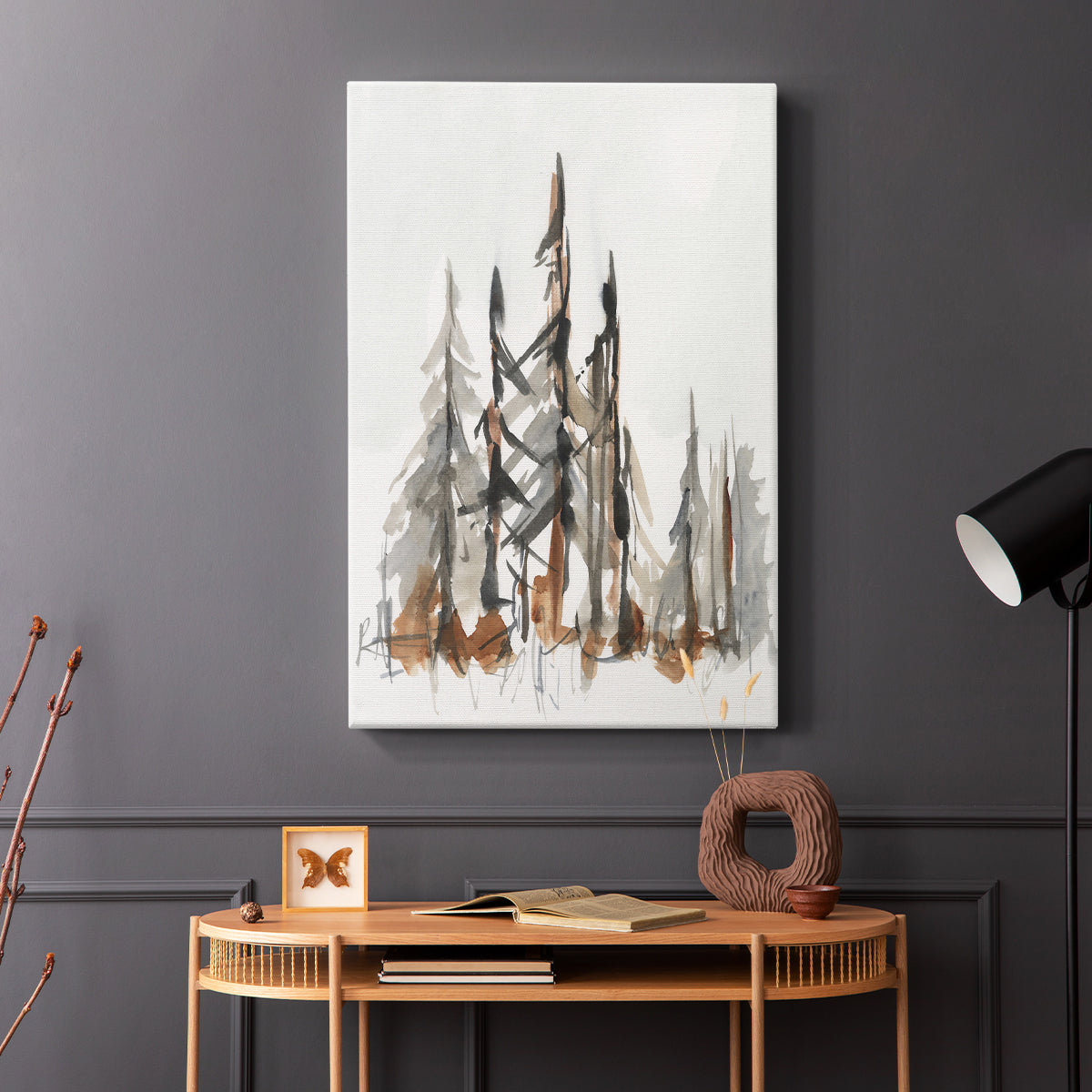 Rustic Evergreens II - Canvas Art Print
