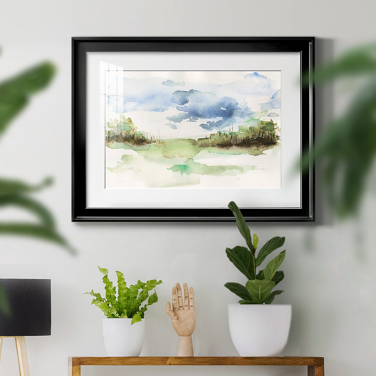 Brush Thickets I - Modern Framed Art Print