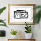 Boombox Sketch Premium Framed Print - Ready to Hang