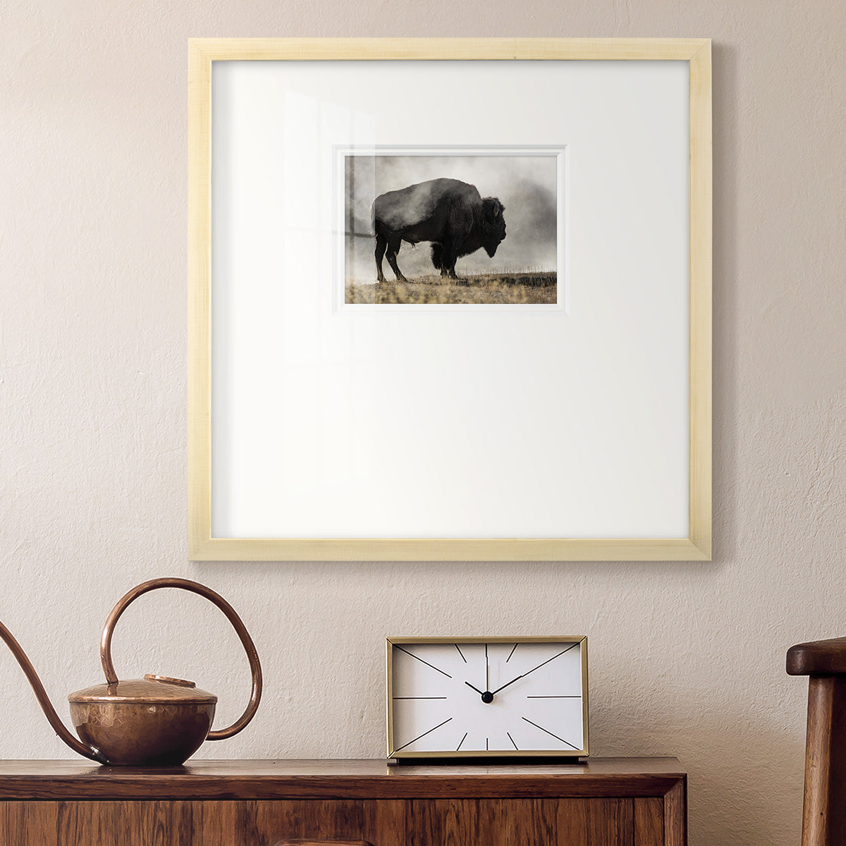 Geyser Basin Premium Framed Print Double Matboard