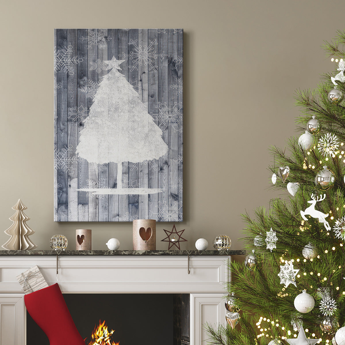 Sophisticated Christmas Collection B - Gallery Wrapped Canvas