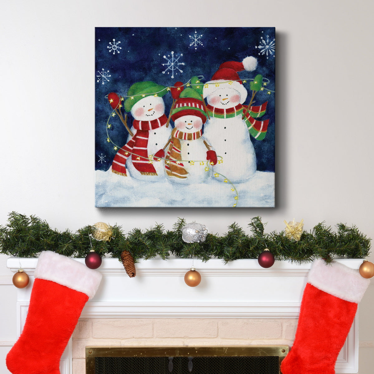 Festive Lights II-Premium Gallery Wrapped Canvas - Ready to Hang