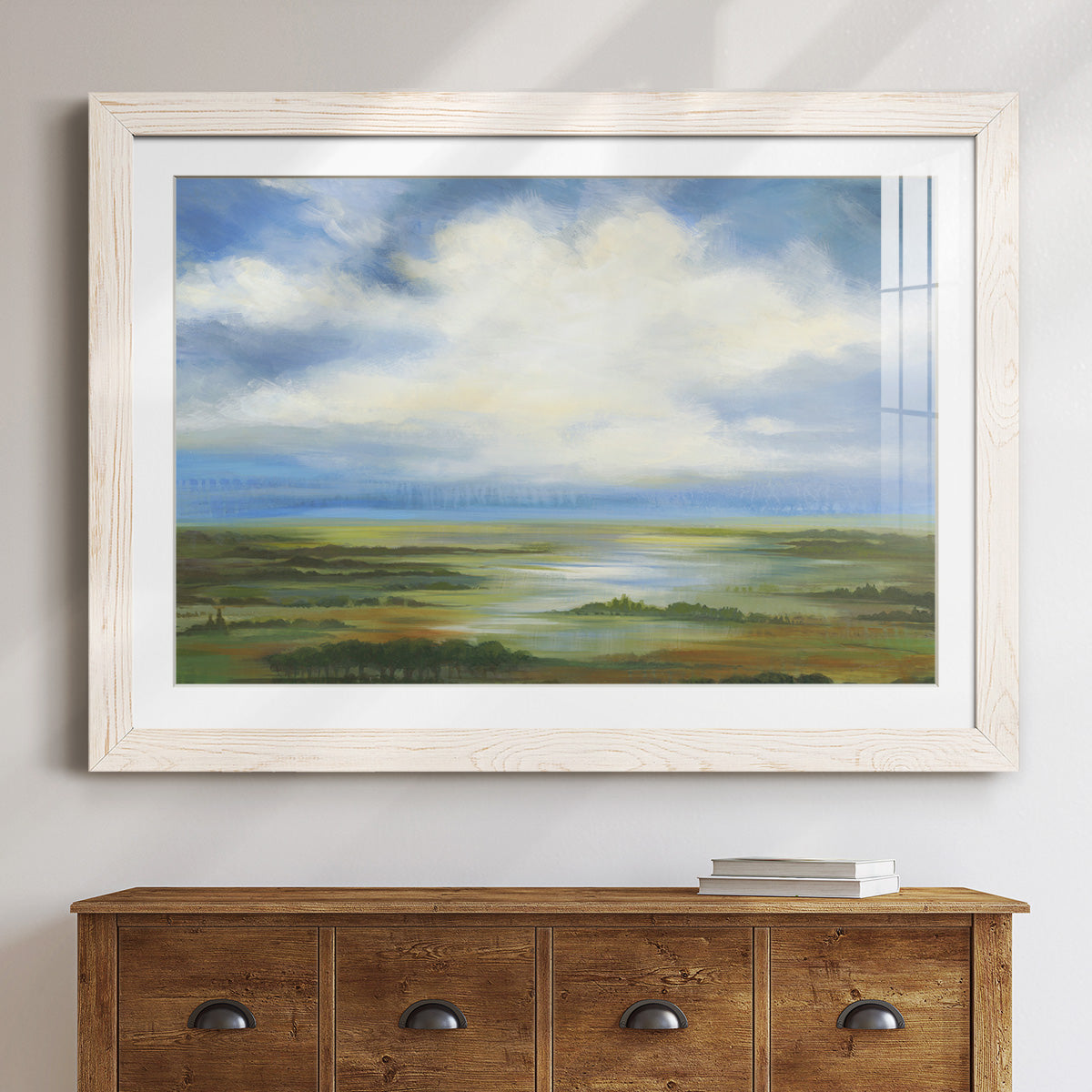 Lighting the Way - Barnwood Framed Art Print
