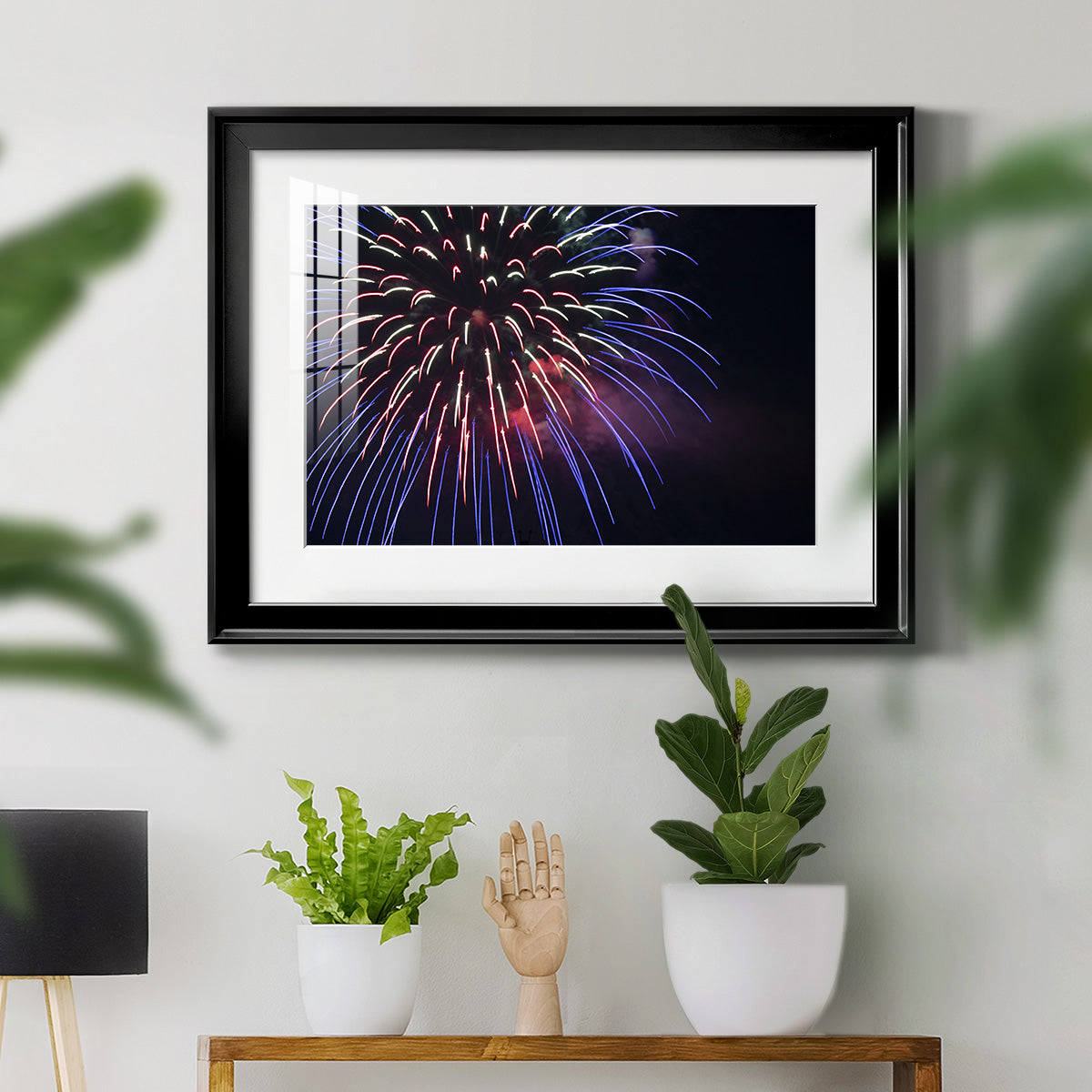 Sky Flower - Modern Framed Art Print
