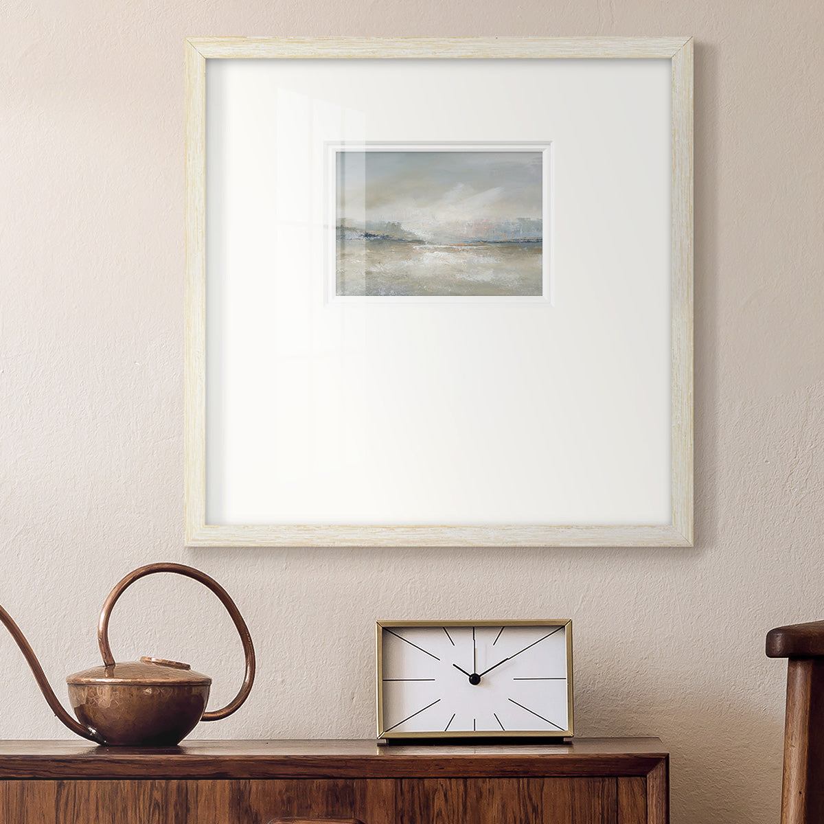 Horizon Haze Premium Framed Print Double Matboard