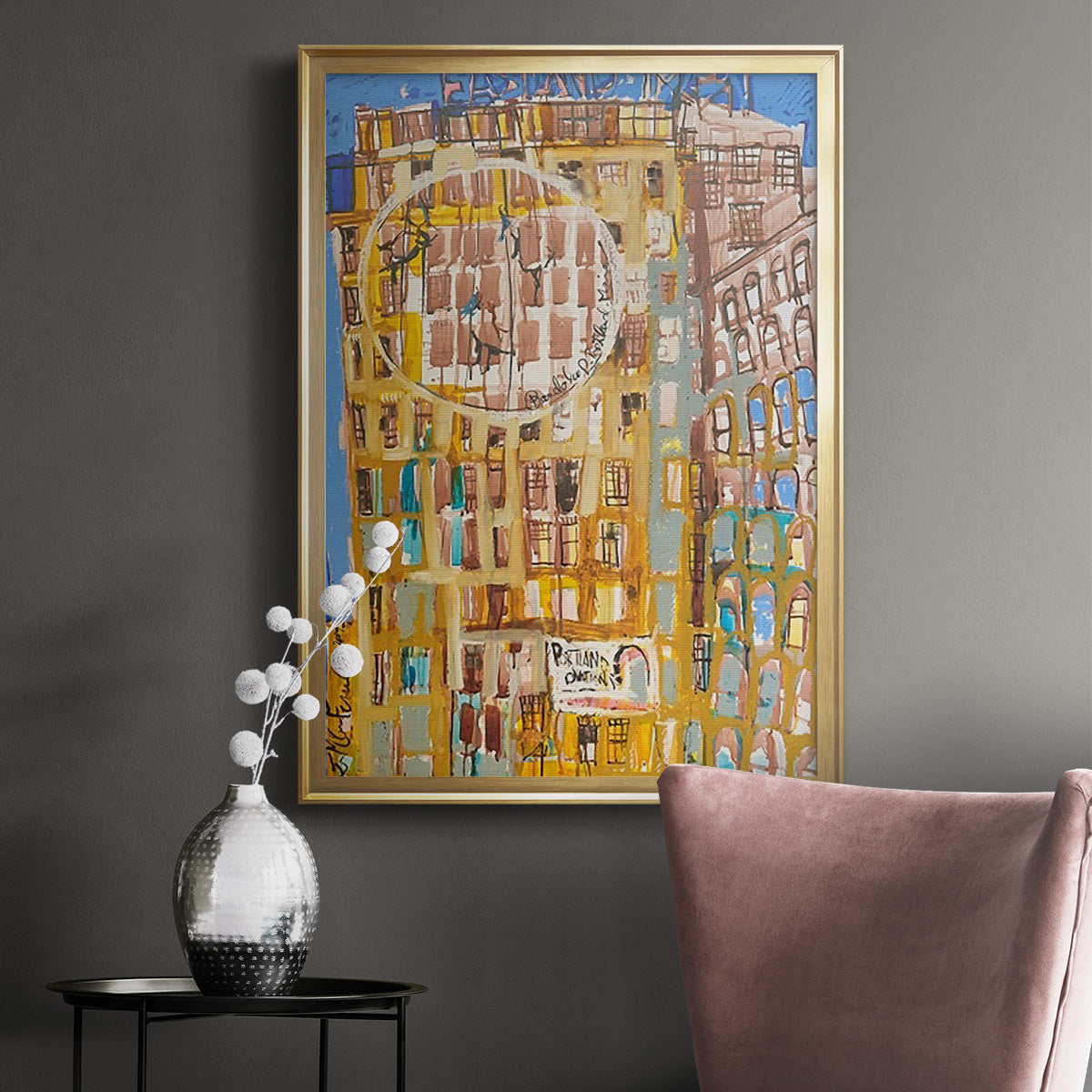 Bandaloo II - Modern Framed Canvas Print