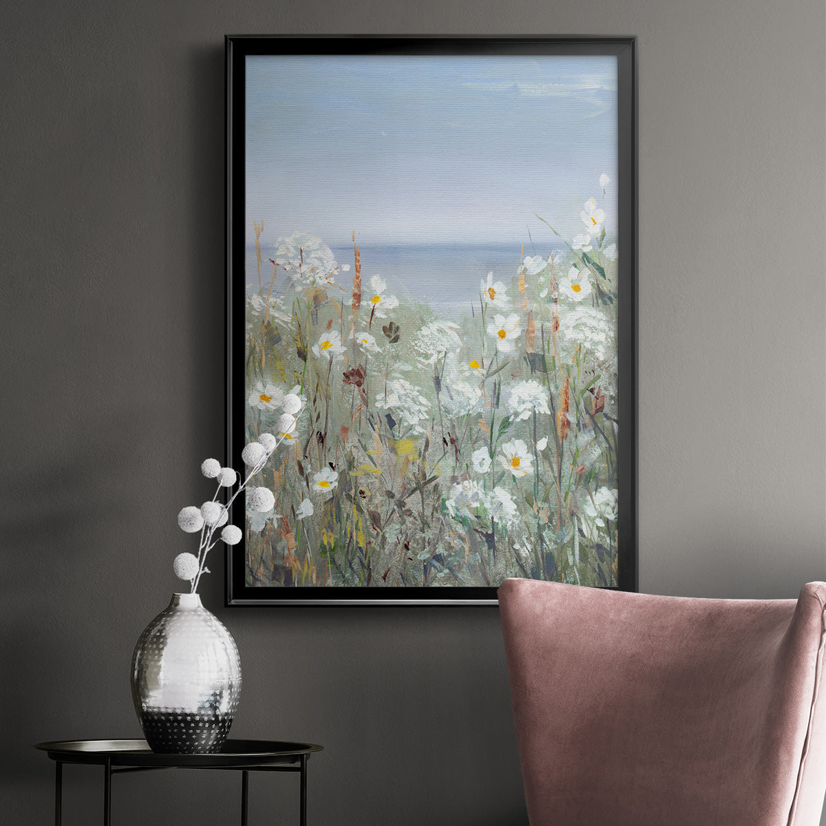 Wild Sea Breeze II - Modern Framed Canvas Print