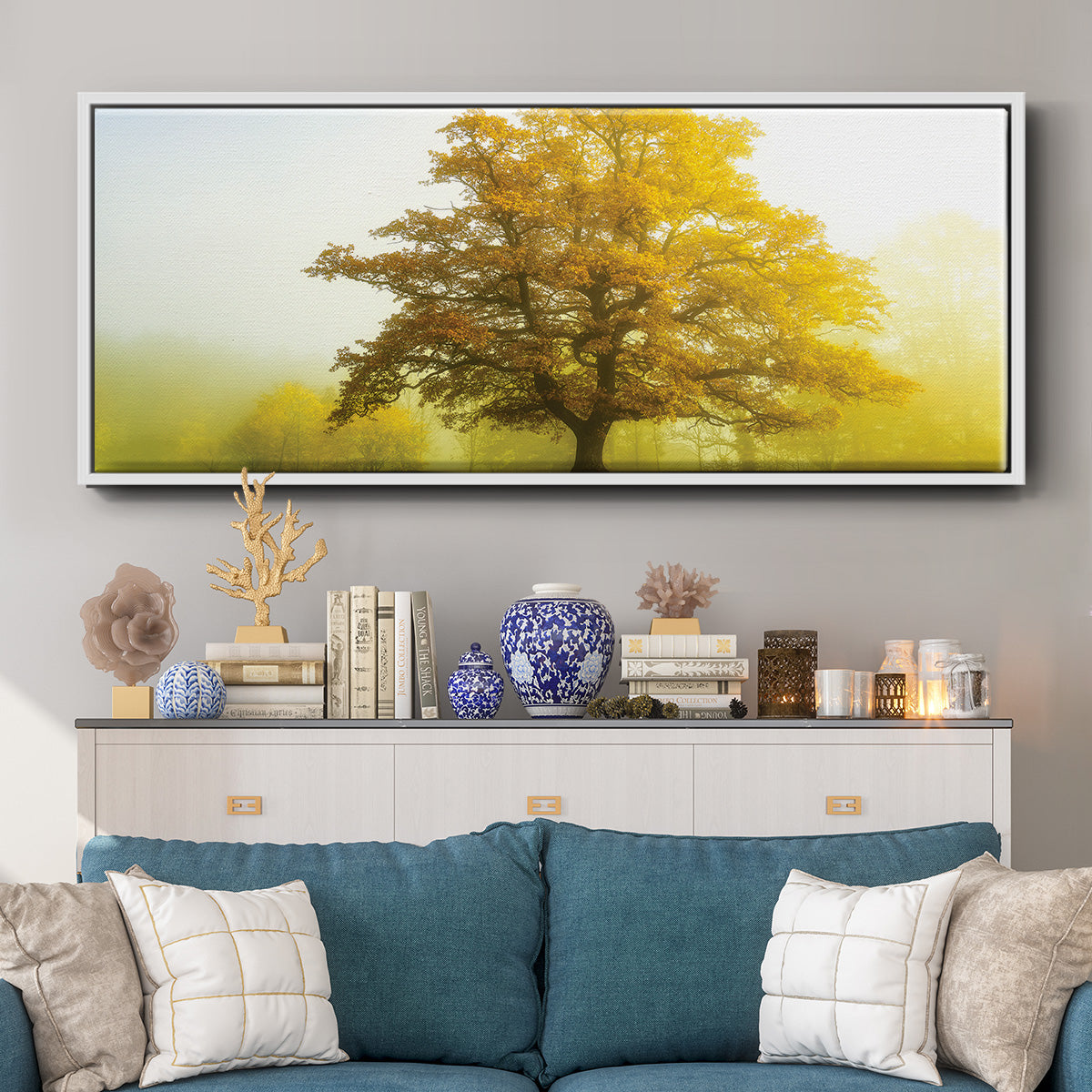 The Sentinel - Floater Framed Canvas Print
