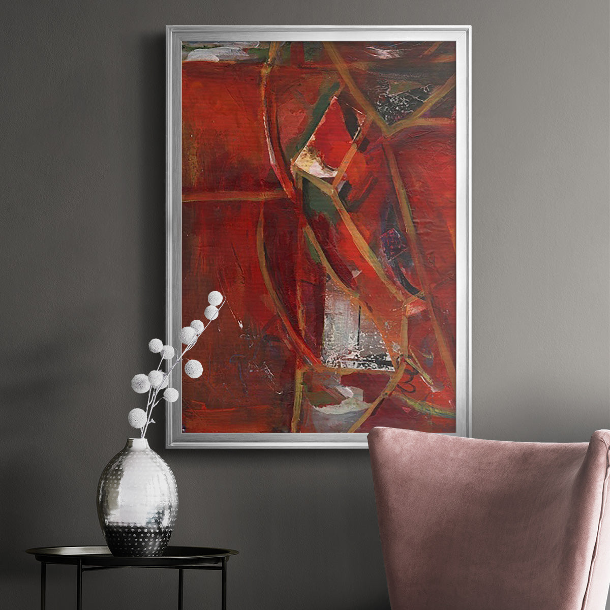 City Life II - Modern Framed Canvas Print