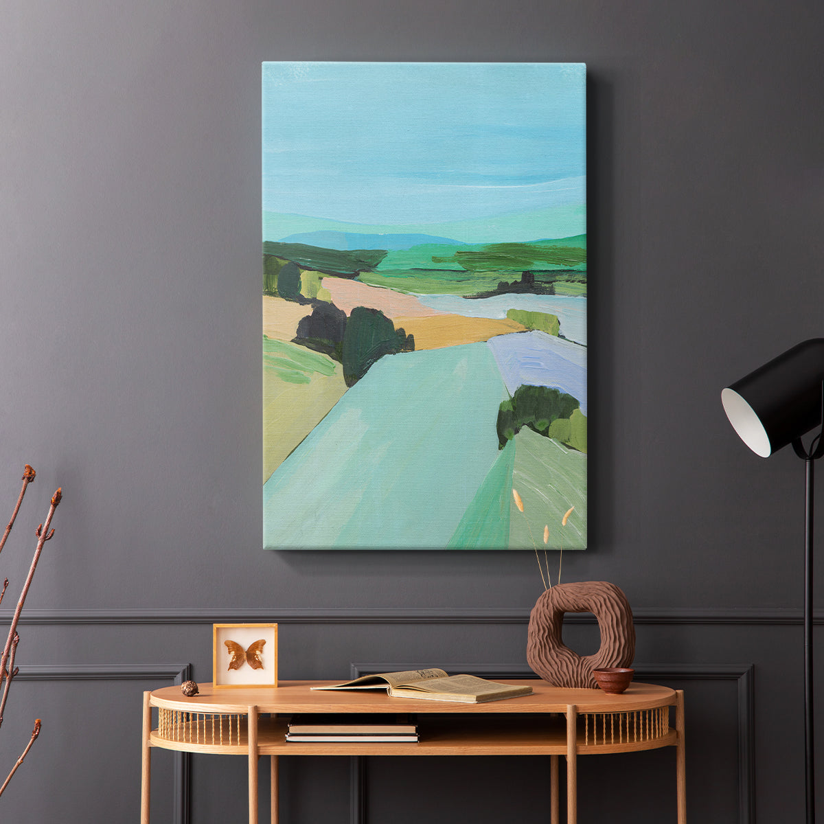 Bright Colored Countryside IV - Canvas Art Print