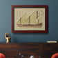 Antique Ship Plan VI Premium Framed Canvas- Ready to Hang