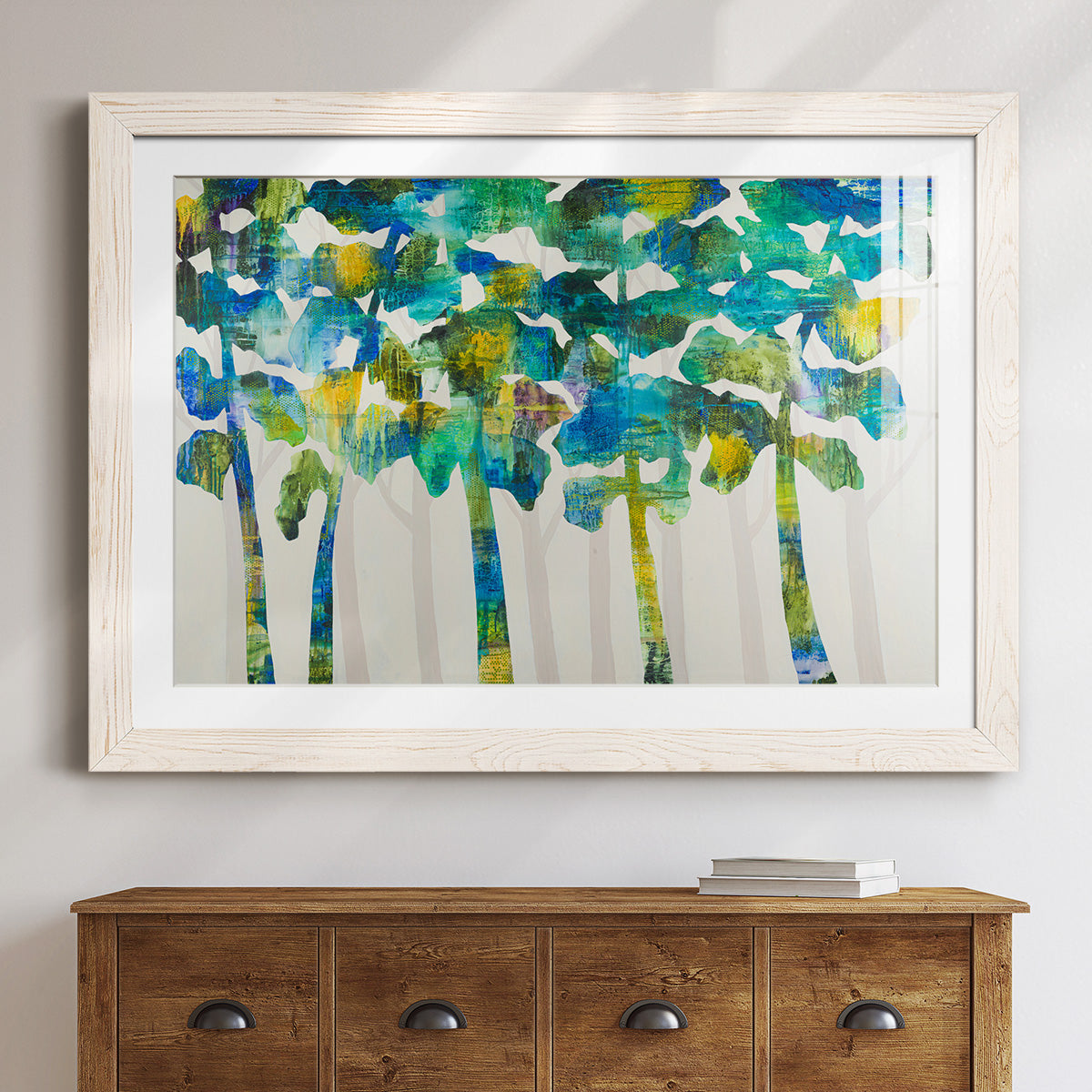 Tall Trees VII - Barnwood Framed Art Print