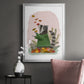 Raccoon Catching Leaves - Modern Framed Canvas Print