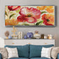 Jardin Rouge - Floater Framed Canvas Print