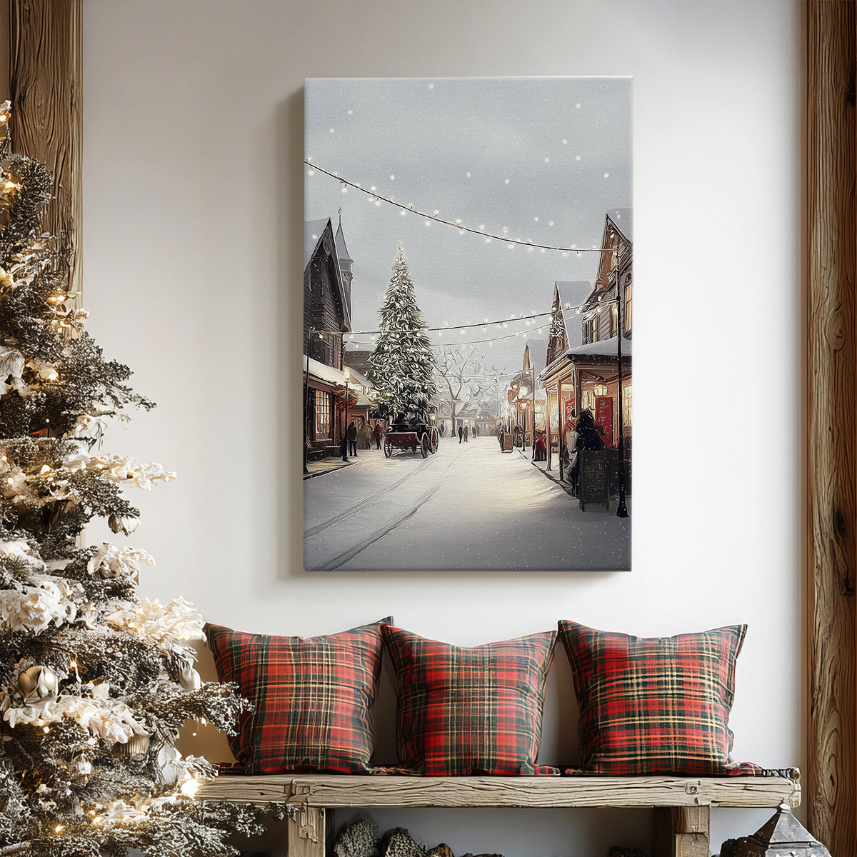 Fir of Snowwhite Promise - Canvas Art Print