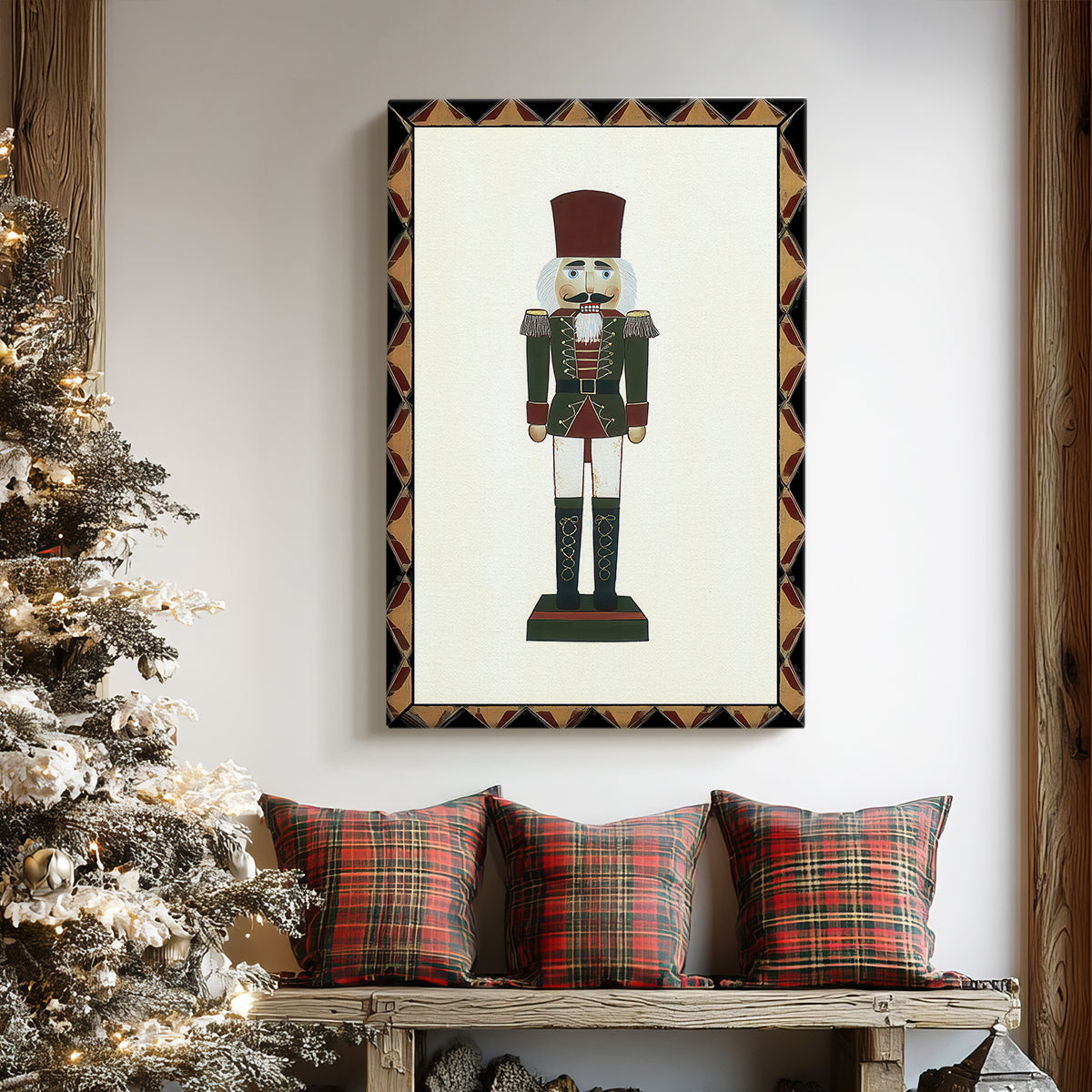 Pearled Serenade of Fir - Canvas Art Print