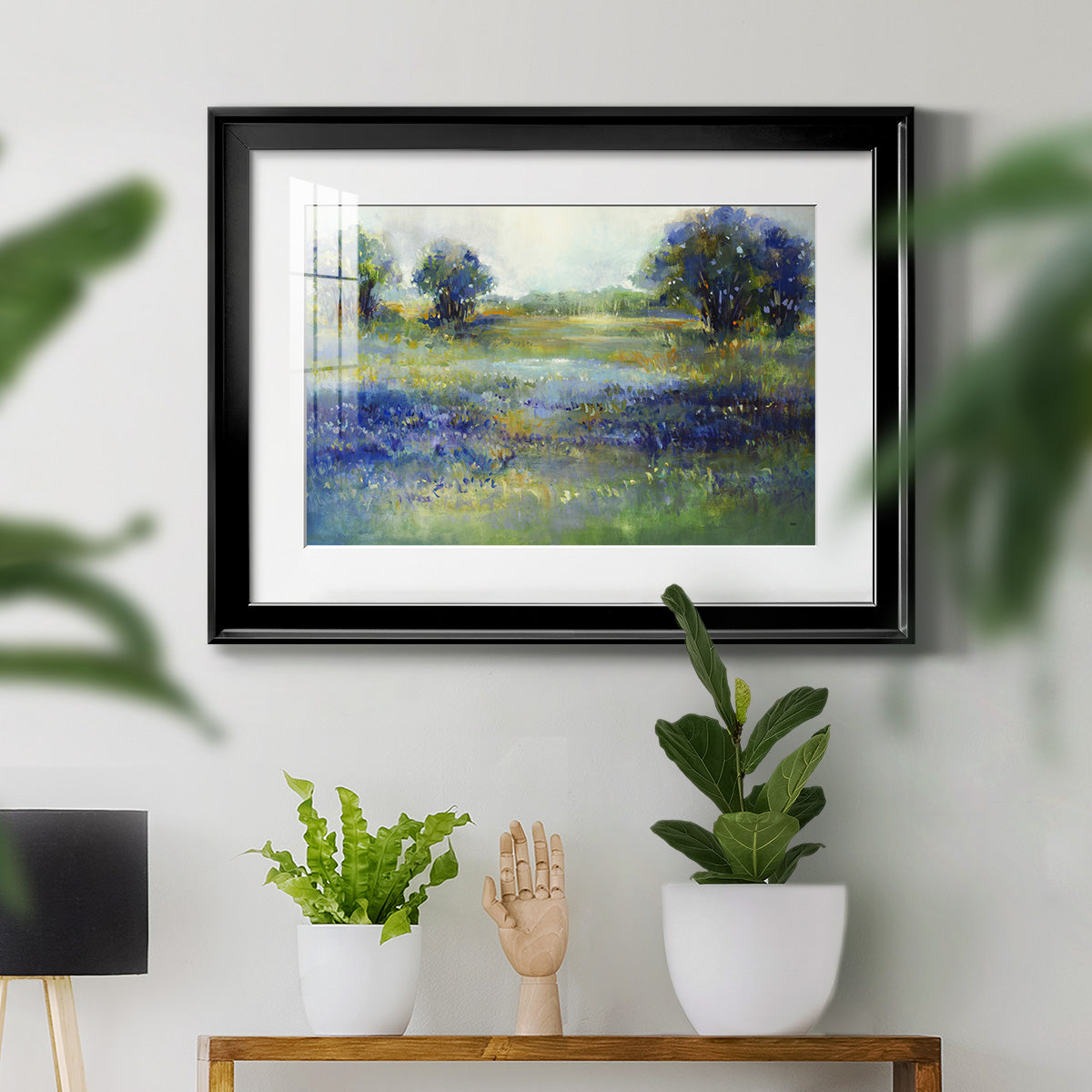Wildflower View - Modern Framed Art Print